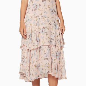 LoveShackFancy Alex Skirt in Gossamer Pink